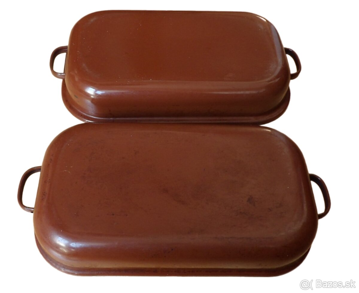 Smaltované plechy - 2 ks - 2