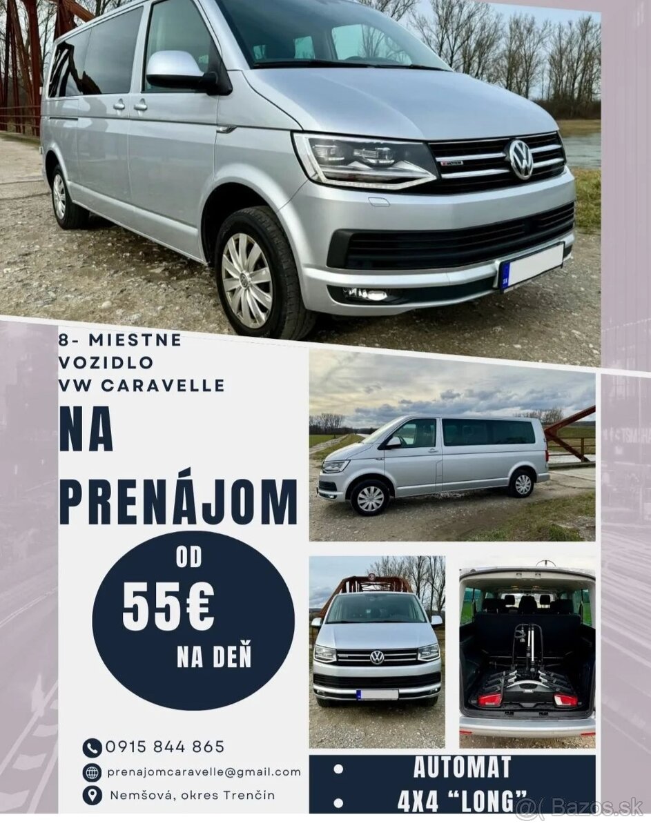Prenajom 8 miestne auto - 2