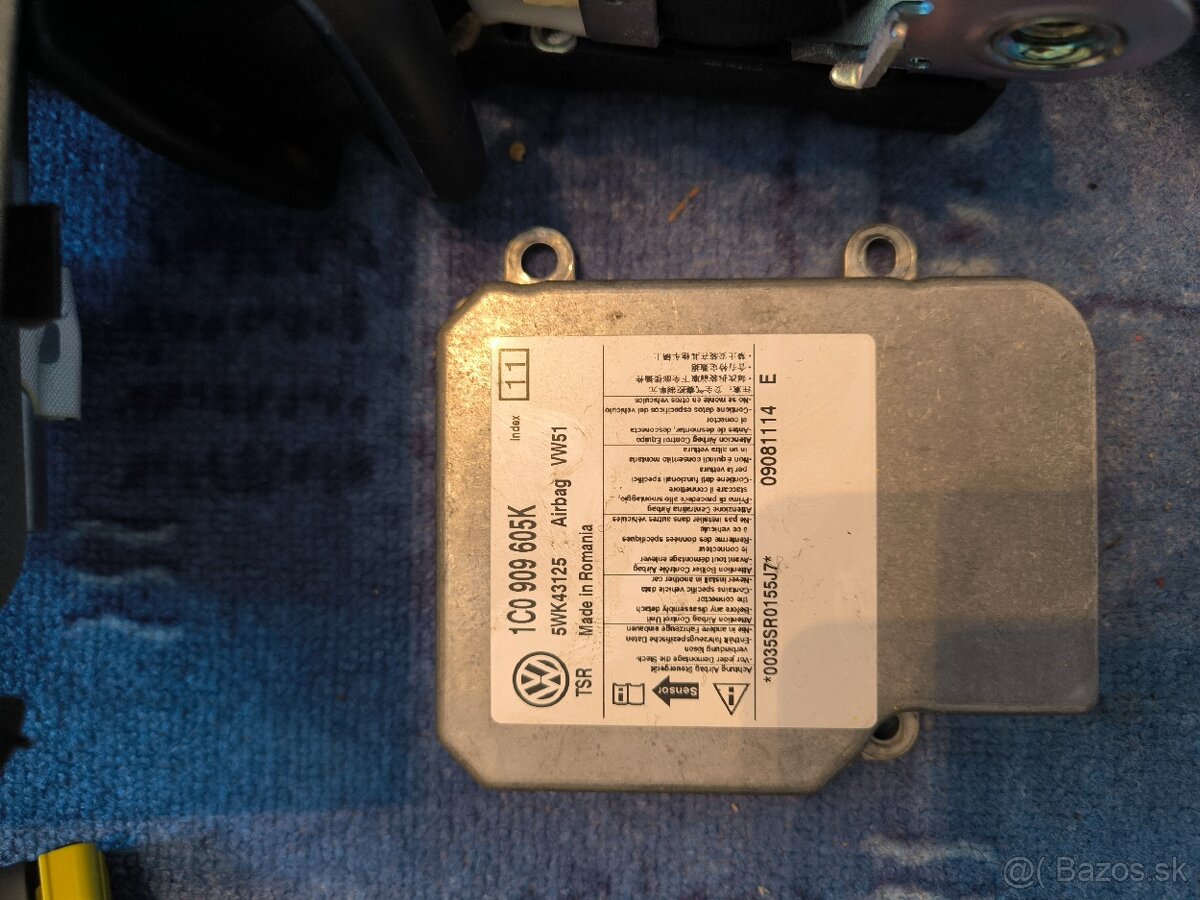 Sada airbag Škoda fabia 2 , 5J předfacelift, Roomster. - 2