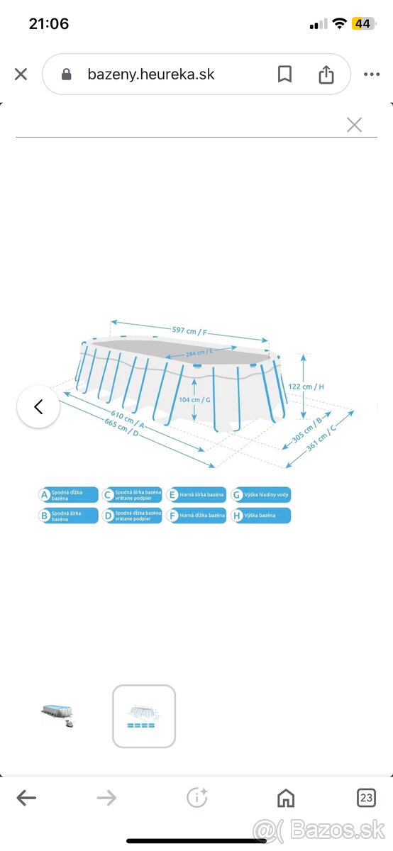 Bazén Intex 6x3x1,22 - 2