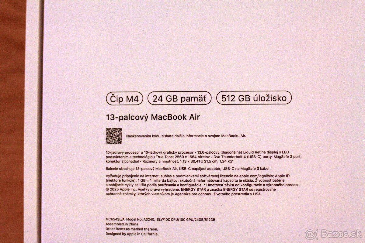 Apple MacBook Air 13" M4 24/512 - nerozbaleny 2rocna zaruka - 2