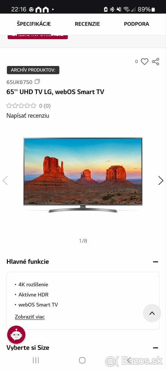 Tv LG 65” - 2