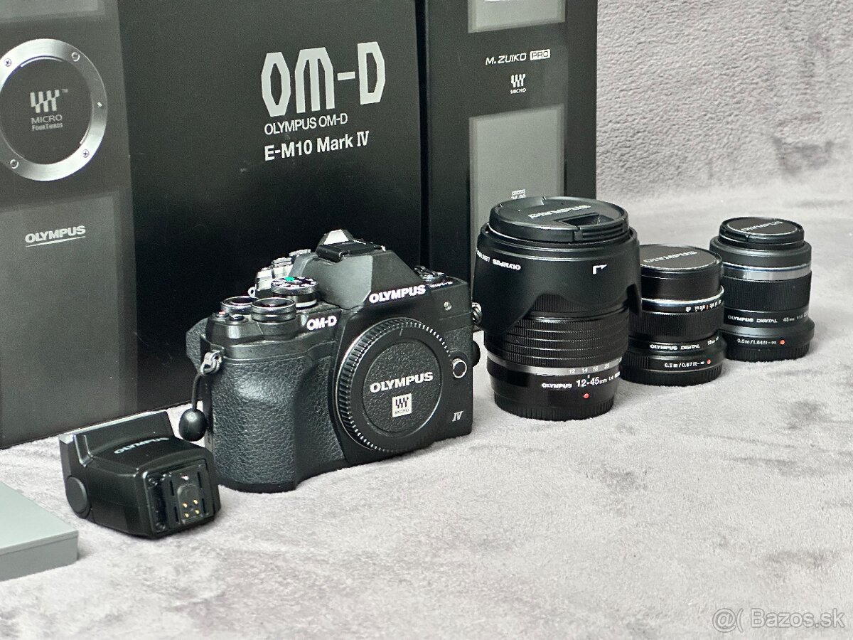 Olympus OM-D E-M10 mark IV + 3 x objektiv - 2
