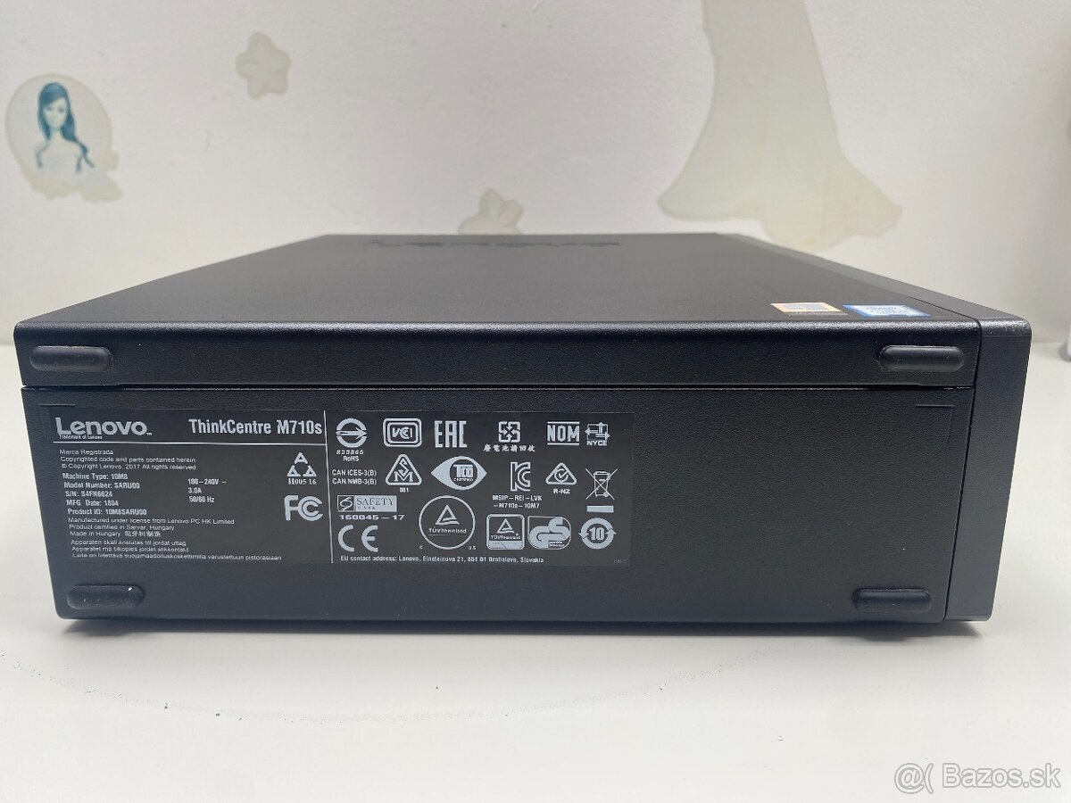Lenovo ThinkCentre M710S, CPU i3-7100, 8GB RAM, 512GB HDD - 2
