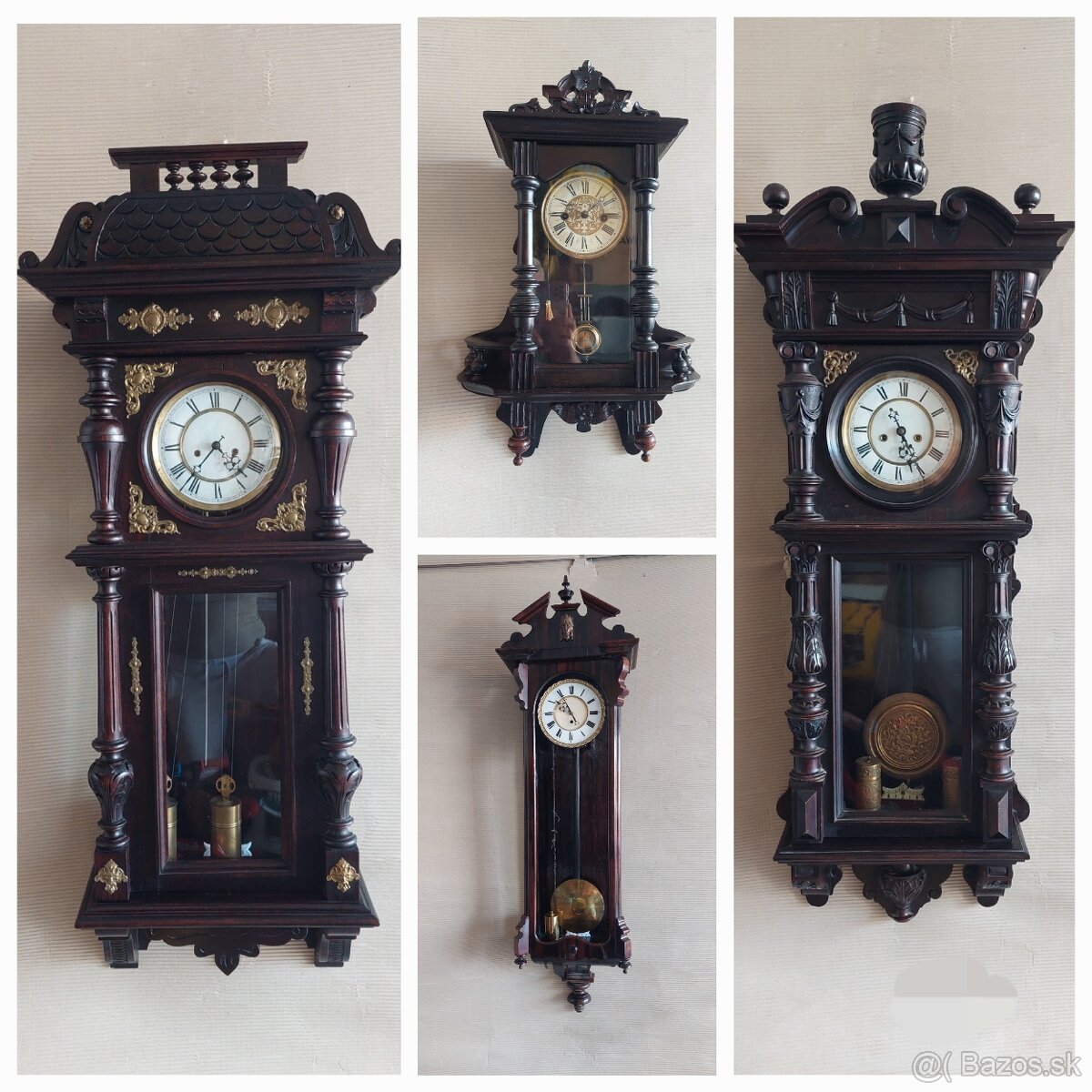 Hodiny starožitné 5ks - 2