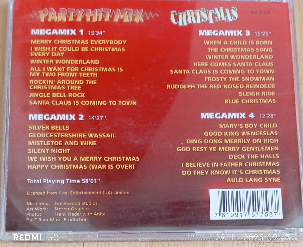 Party Hit Mix Christmas Cd - 2