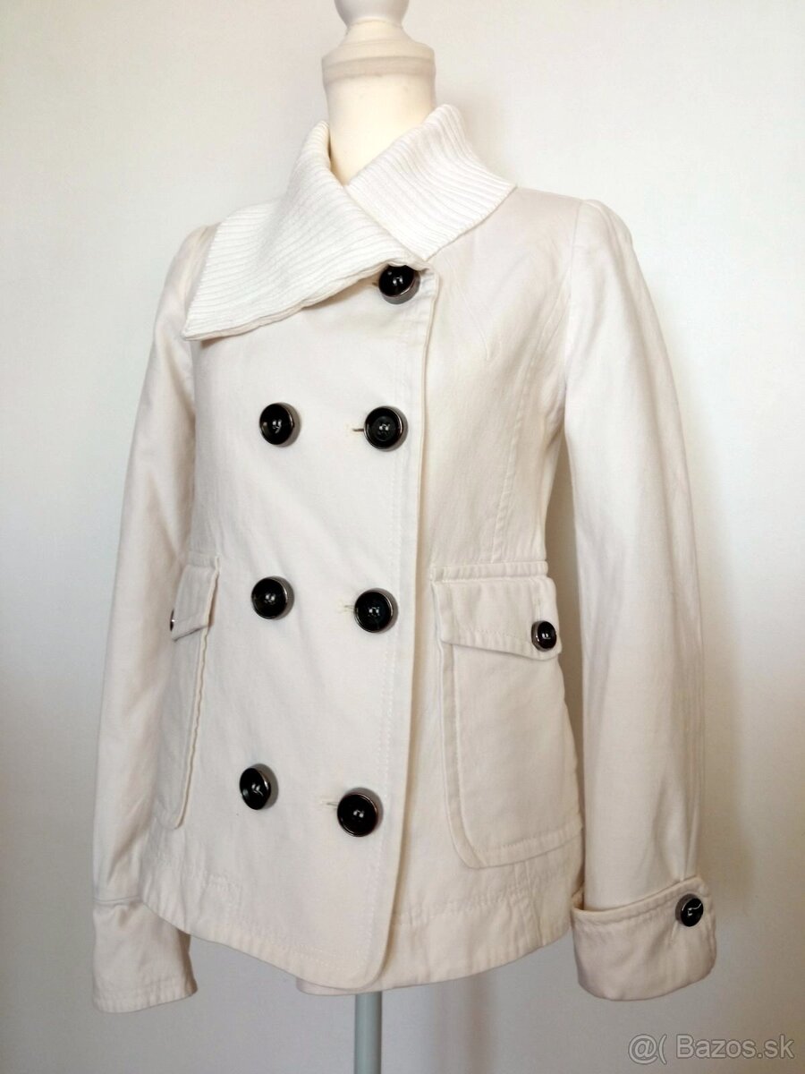 Biely ľanový kabátik - 2