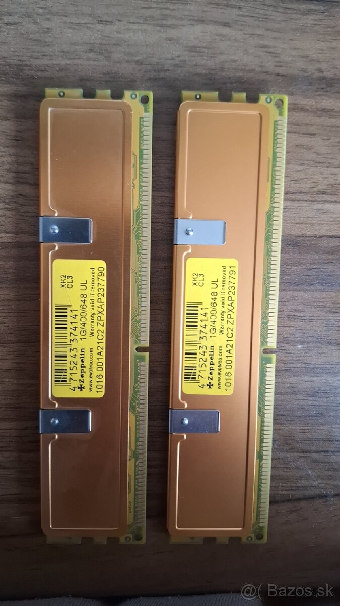 RAM Zeppelin Gold DDR 400MHz. - 2