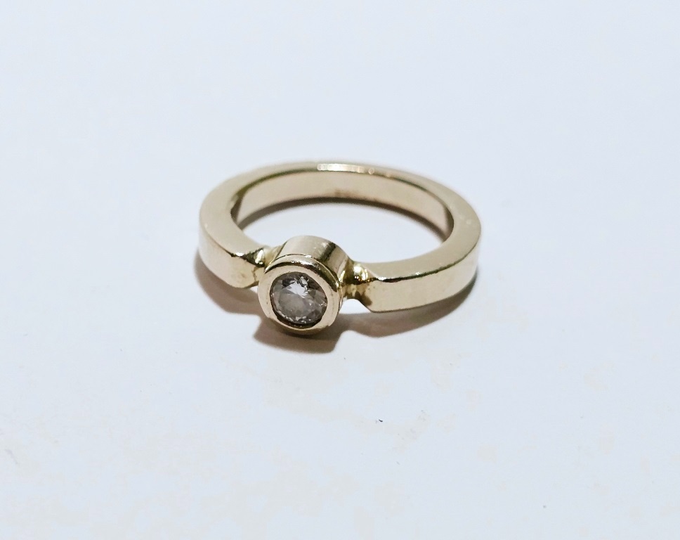 14k zlatý prsteň 0,35ct ✨✨✨ - 2