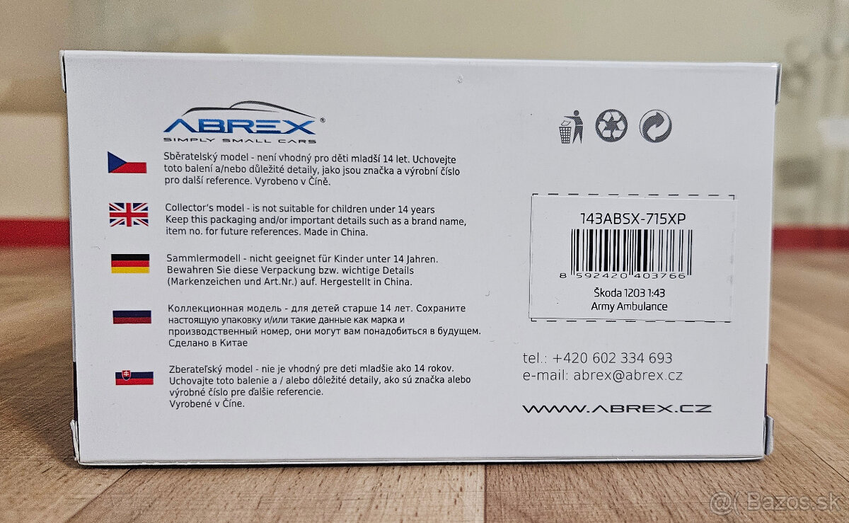 Abrex 1:43 Škoda 1203 Sanita Vojenská - 2