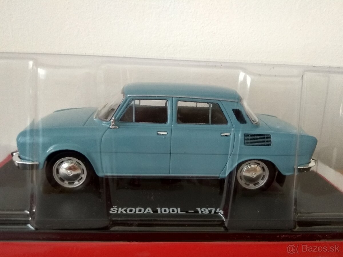Predám modely aut škoda 100,1000 mb,dacia a uaz 1:24. - 2