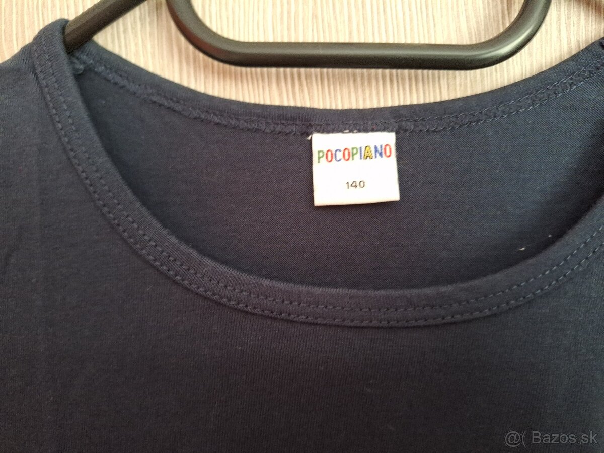 Chlapčenské čierne tričko POCOPIANO - 2