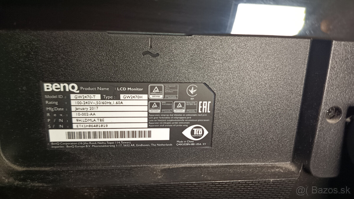 BenQ GW2470H - 24 palcovy display - 2