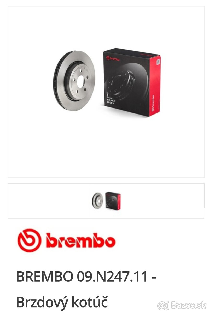 Jeep Grand Cherokee wk2 srt Brzdový kotúč - 2