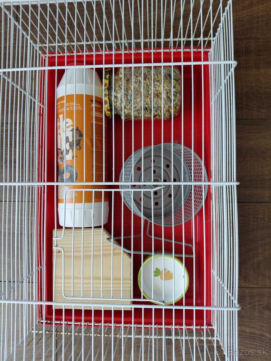 klietka pre škrečka s prúslušenstvom - 2