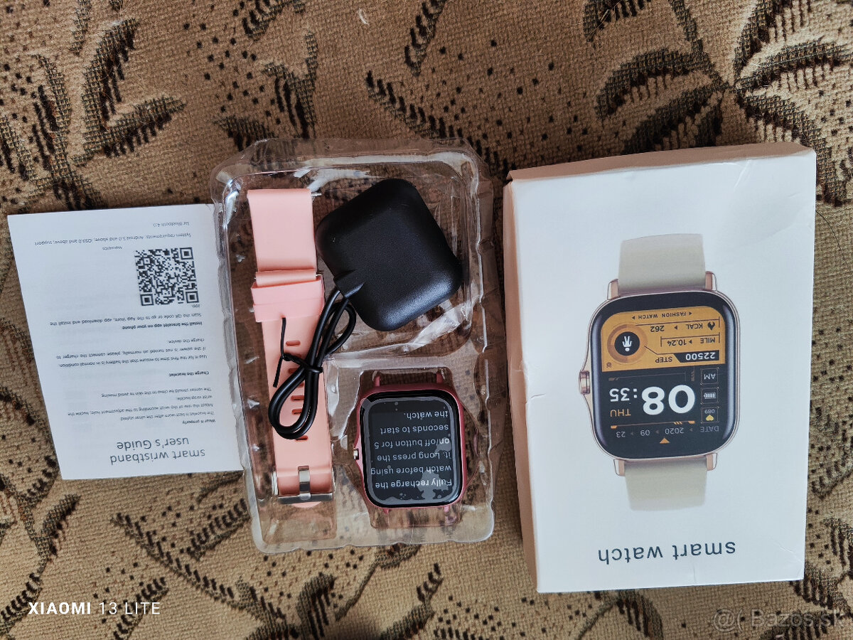 Smart Watch hodinky ruzove - 2