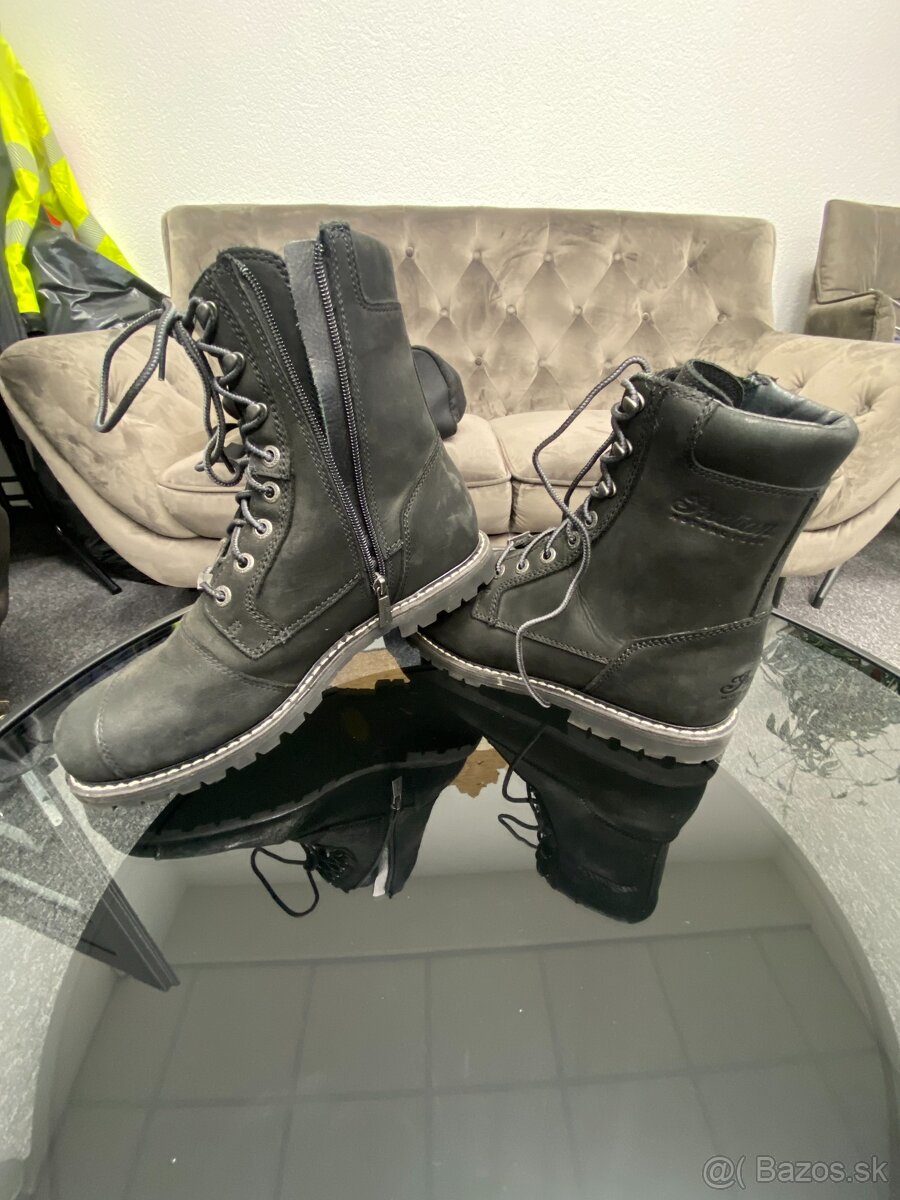 Pánske Moto kožené topánky vysoké veľ. 42 - 2