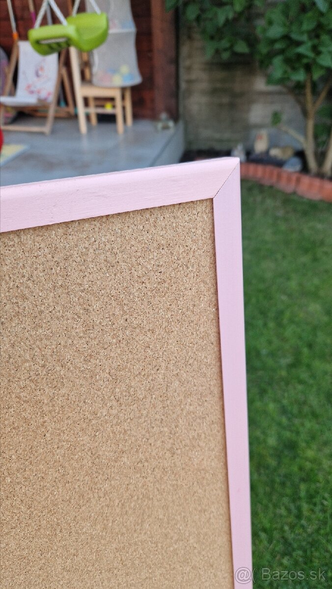 Korková nástenka 120x90 cm ružová - 2
