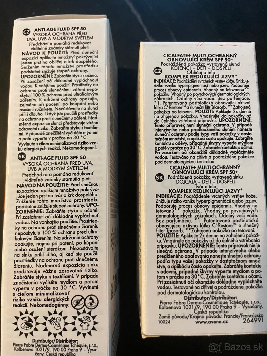 Nové Avène Anti-age fluid SPF50 a Avène Cicalfate krém SPF50 - 2