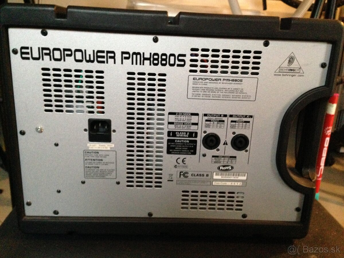PREDÁM Behringer Europower PMH880S - 2