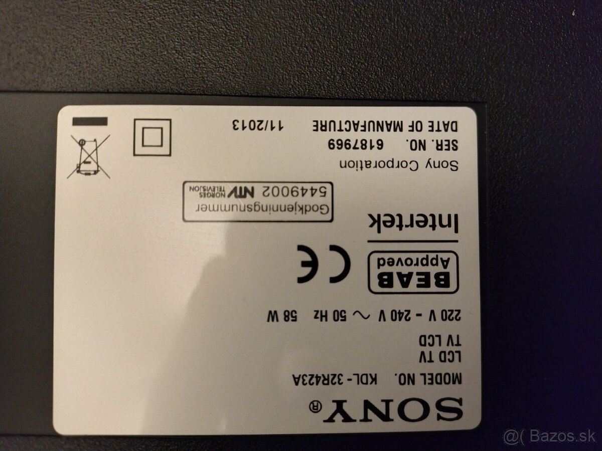 Sony Bravia KDL-32R423 32" tv plus ovladač - 2