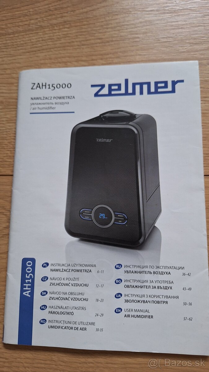 Zvlhcovac vzduchu Zelmer ZAH 150000 - 2