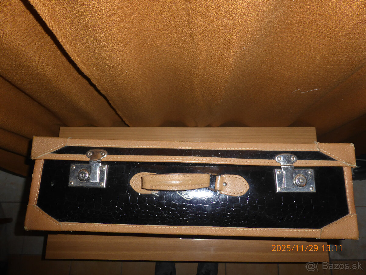 Predám kožený retro kufor zo 60 rokov - 2