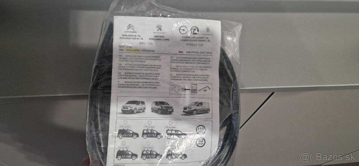 Peugeot Rifter Expert Citroen Berlingo nosič - 2