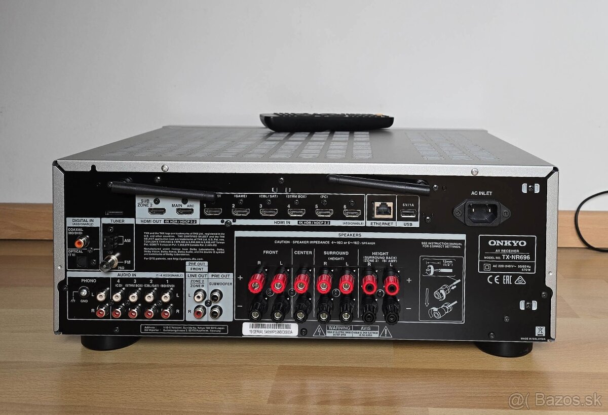 Onkyo TX-NR696 /AirPlay2/Bluetooth/Dolby Atmos - 2