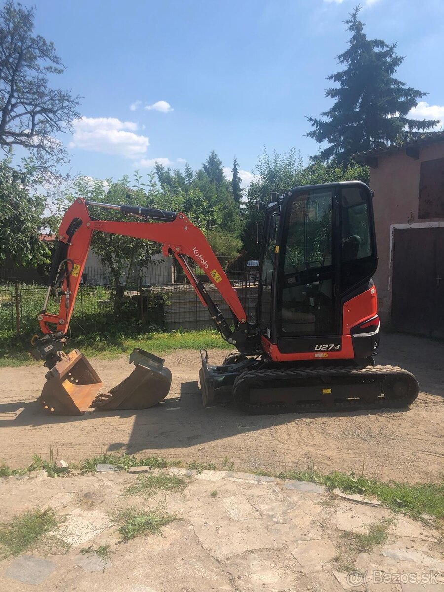 Pásový bagr Kubota U27 - 4 - 2