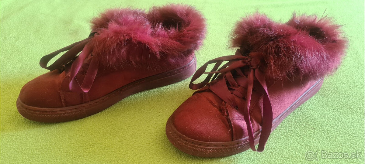 Tenisky zateplené s kožušinkou veľ. 39 - 2