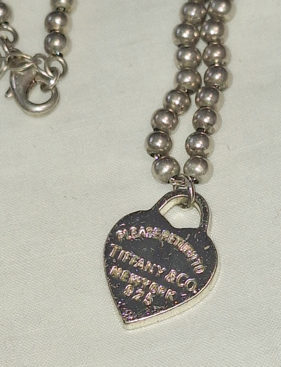 STRIEBRO NÁHRDELNÍK TIFFANY - 2