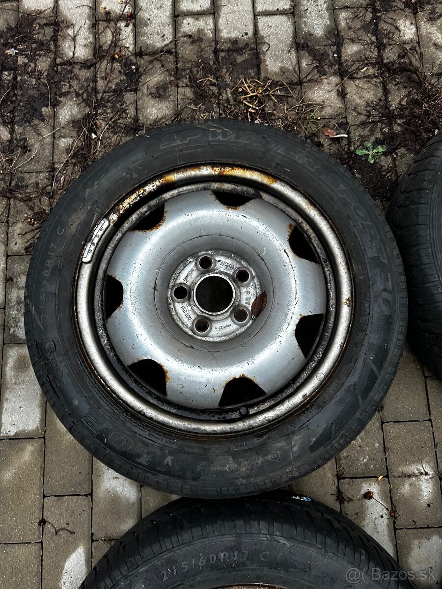 Predám originálne disky na Vw t5 t6 5x120 + zimné pneu - 2