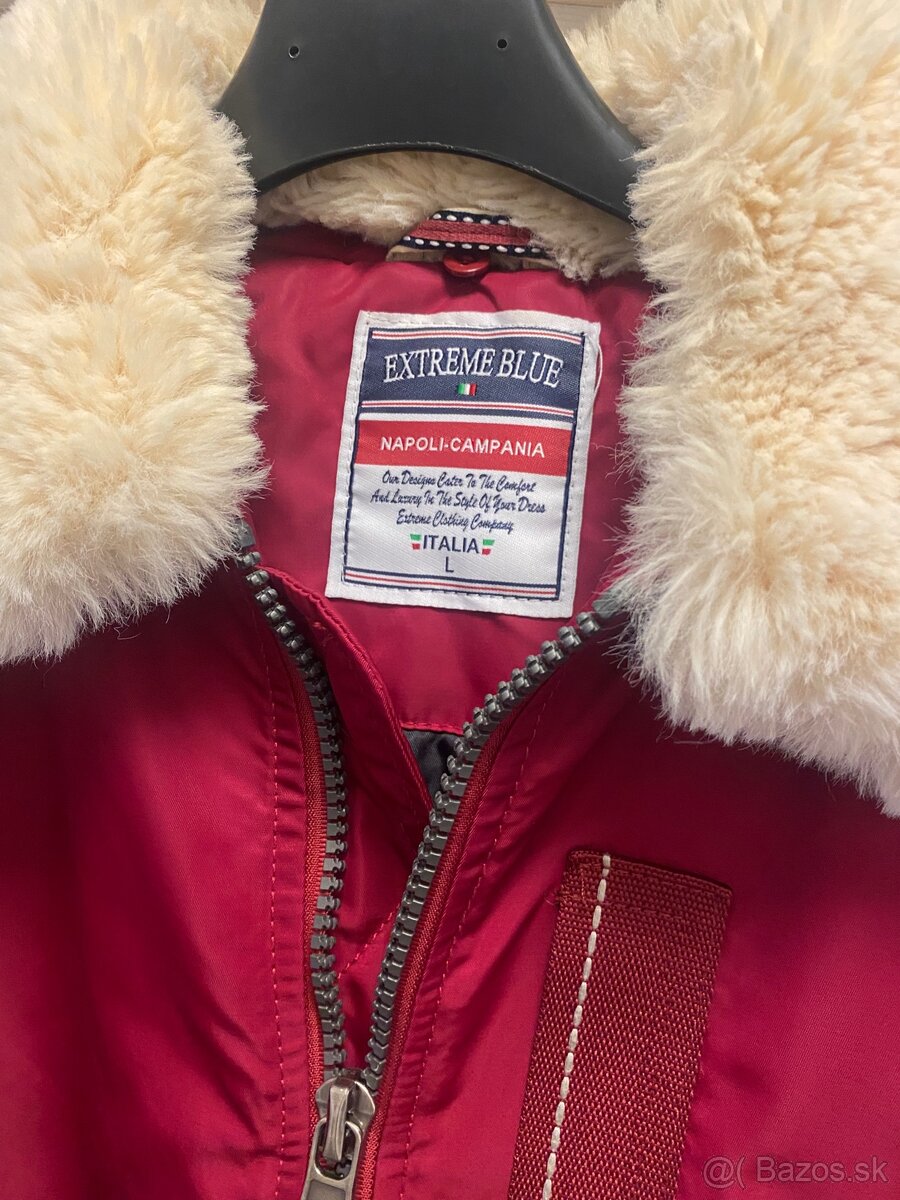 Pánska zimná bomber bunda s kožušinou - 2