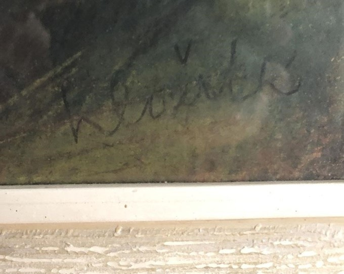 Vincent Hložník - Spiaca (pastel na papieri) signovaný - 2