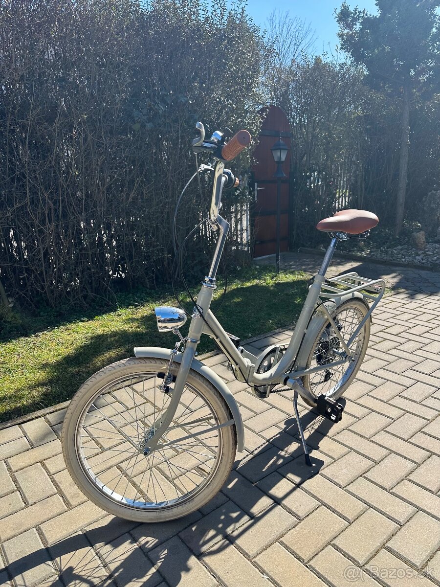 Mestský skladací retro bicykel - 2