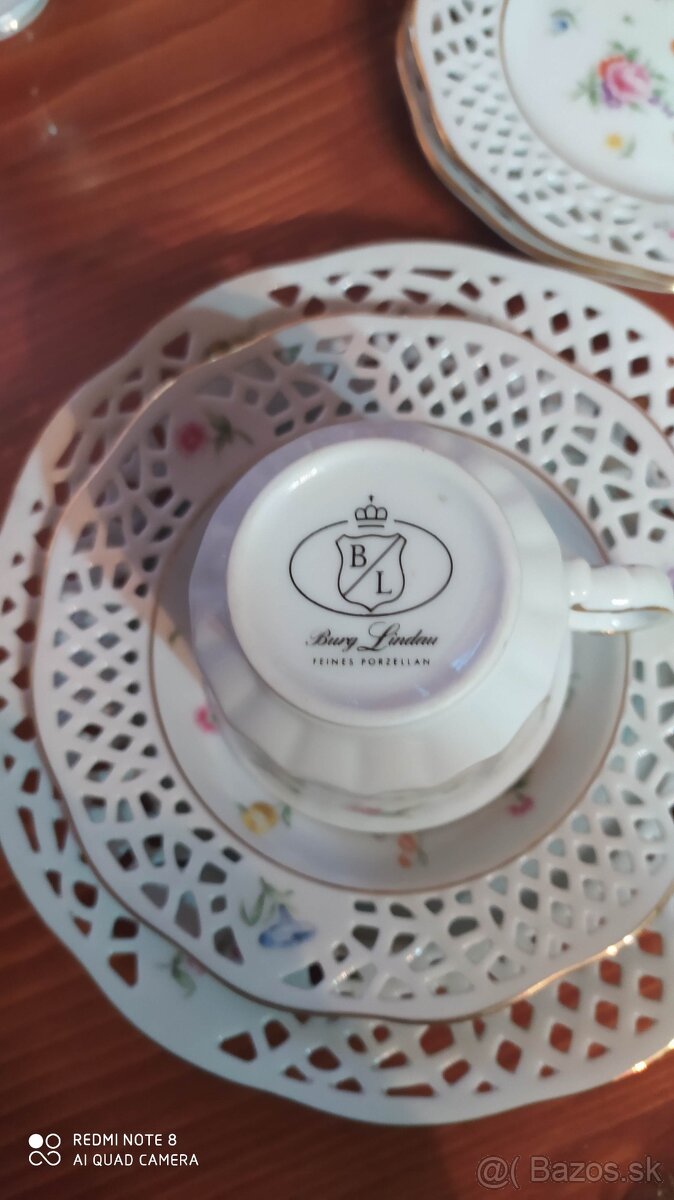 Kávová súprava, prelamovaný porcelán - 2