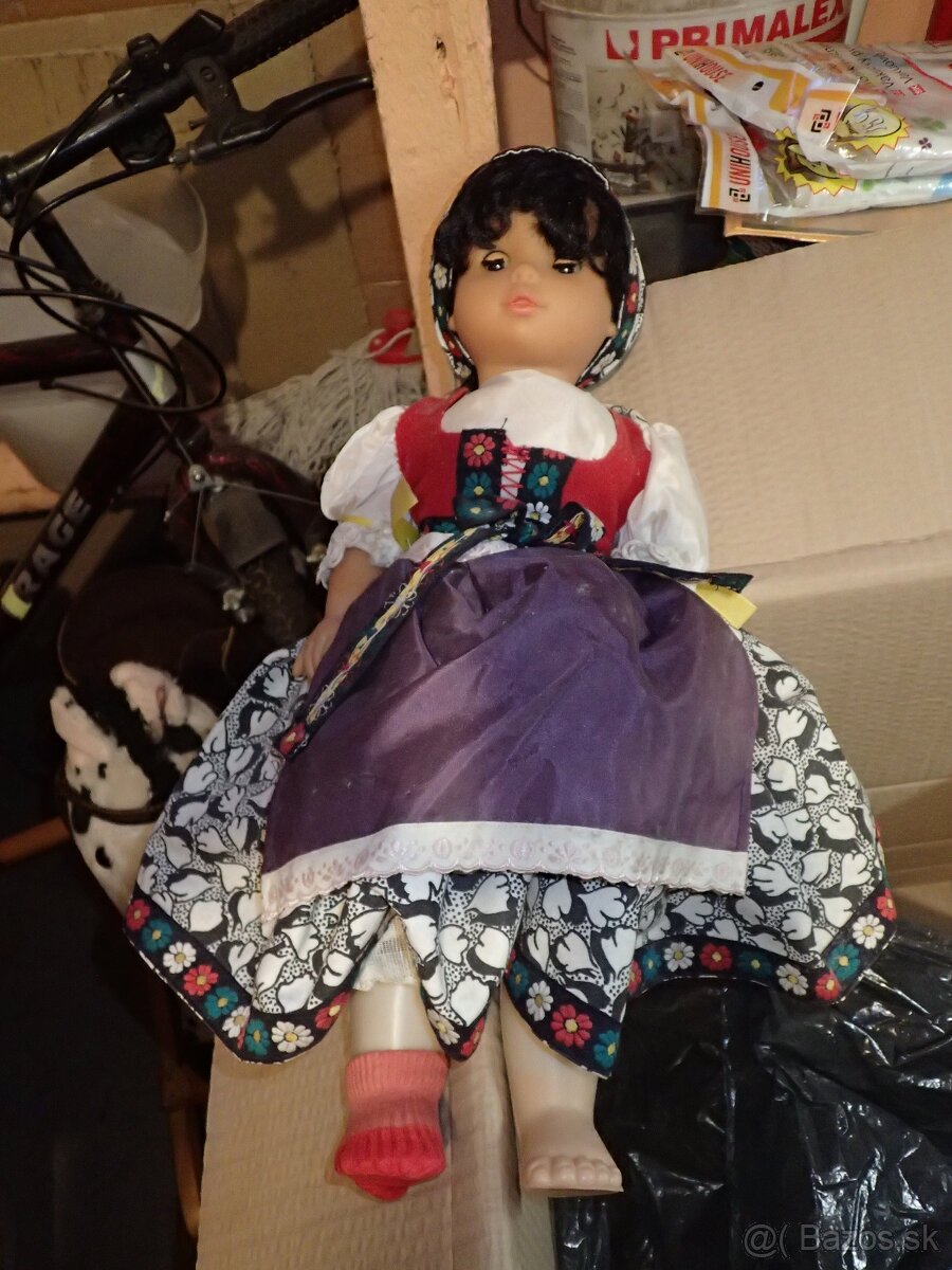 Retro veľká bábika cca 50cm - 2