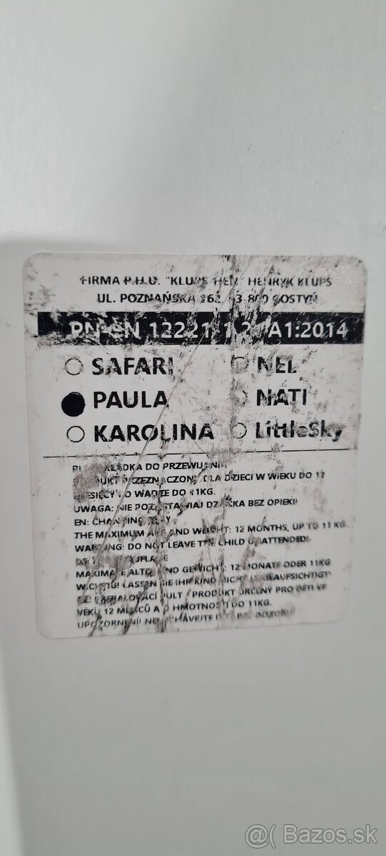 Prebalovaci pult Klups nadstavec - 2