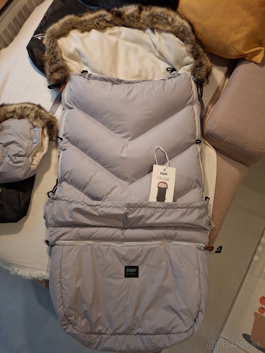 Zopa fusak do kočíka + rukávniky - 2