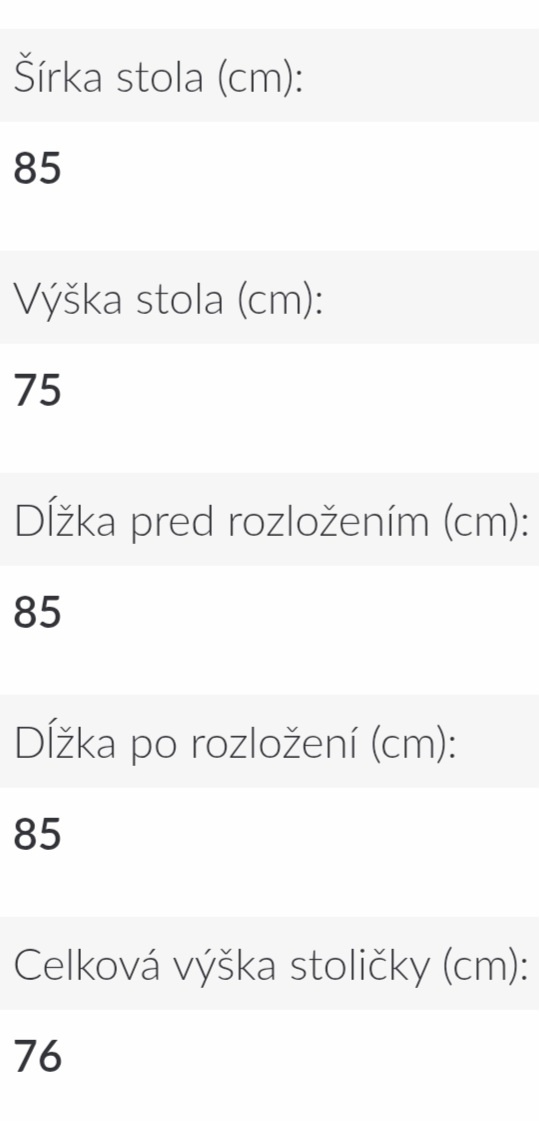 Jedálenská zostava 4+1 nová - 2