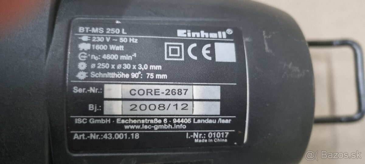 BT-MS 250 L Blue pokosová pila Einhell - 2