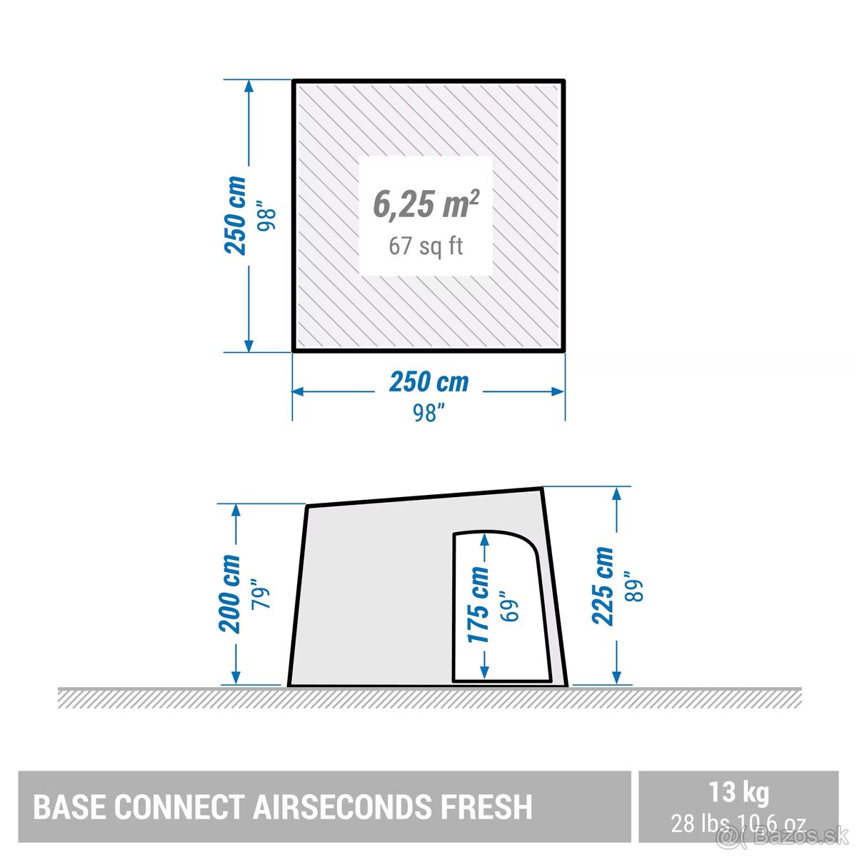 Nafukovacia kempingová predsieň - Predstan - 2