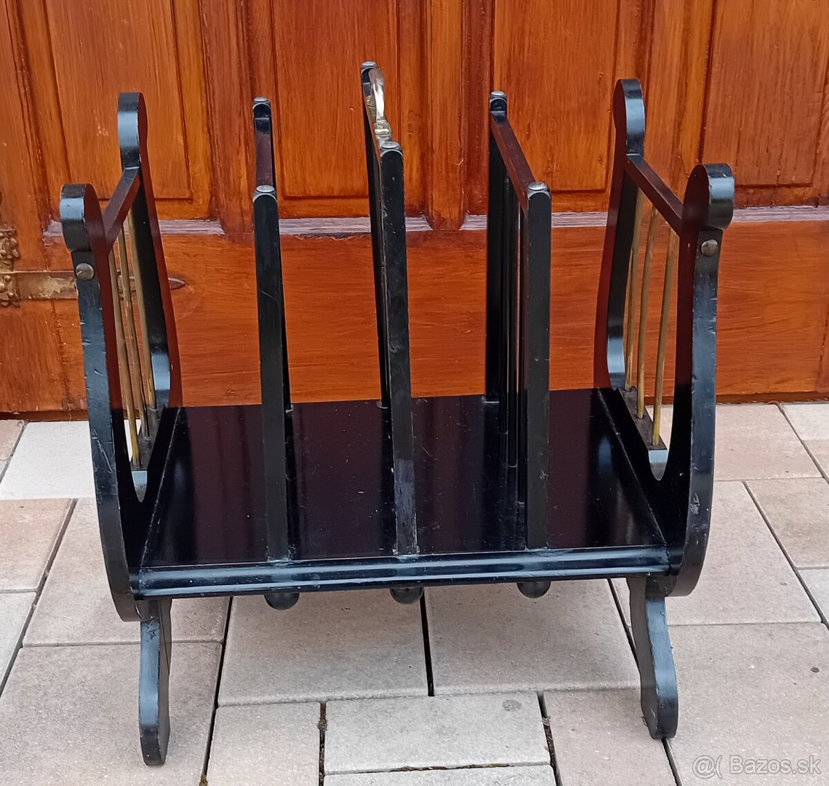 Starožitný stojan na noviny - 2