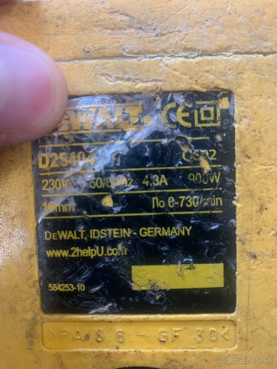 Vŕtacie kladivo De Walt D25404 - 2