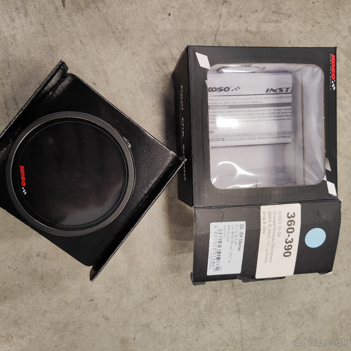 KOSO DL 04 rýchlomer BMW R9T r nine t 2017 + - 2