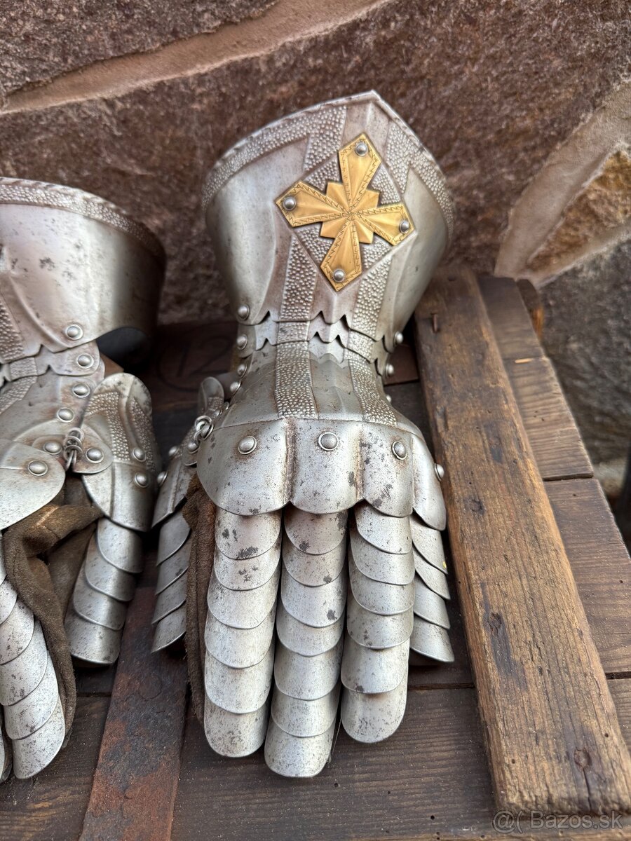 Zdobené platové rukavice na šerm - 2