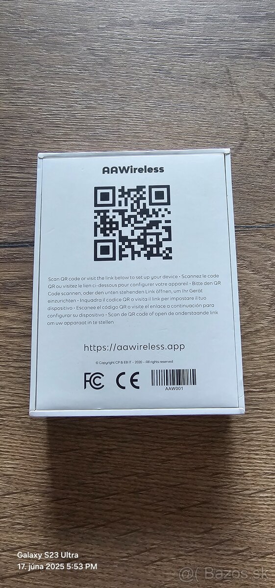 Bezdrôtové pripojenie AAA- Bezdrôtový adaptér pre Android Au - 2