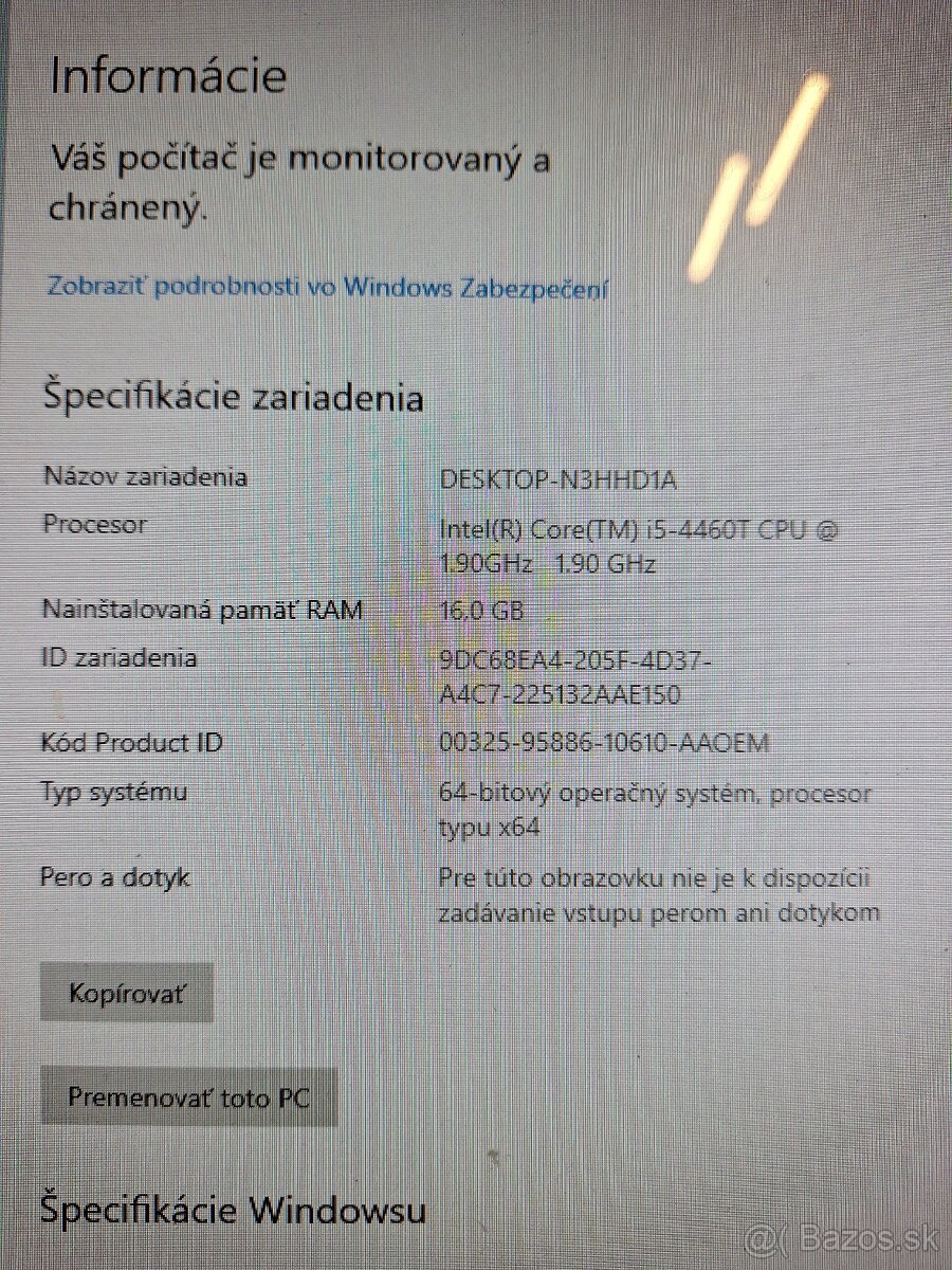 Predám kancelársky All-in-One HP PC - 2