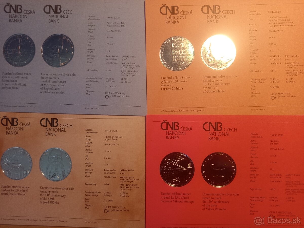 České 200 koruny – PROOF - 2